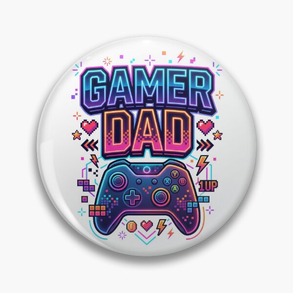 Item preview, Gamer Dad – Neon Gaming Controller Father’s Day Design designed and sold by PlumArtDesign.