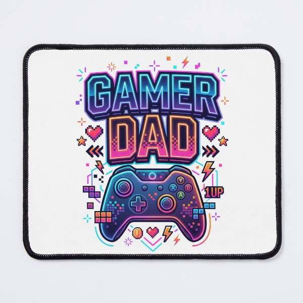 Item preview, Gamer Dad – Neon Gaming Controller Father’s Day Design designed and sold by PlumArtDesign.