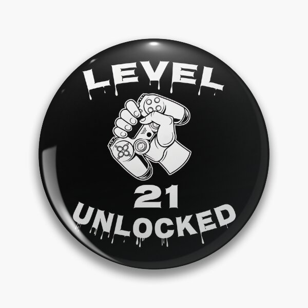 Item preview, Level 21 Unlocked - Funny Mens 21st Birthday Gamer designed and sold by OlyvieArt.