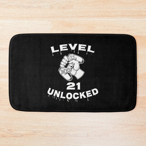 Item preview, Level 21 Unlocked - Funny Mens 21st Birthday Gamer designed and sold by OlyvieArt.