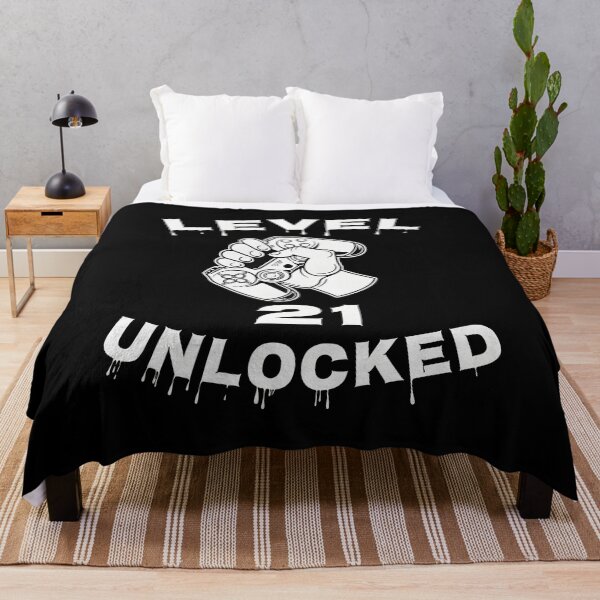 Item preview, Level 21 Unlocked - Funny Mens 21st Birthday Gamer designed and sold by OlyvieArt.