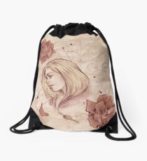 Rose Drawstring Bag