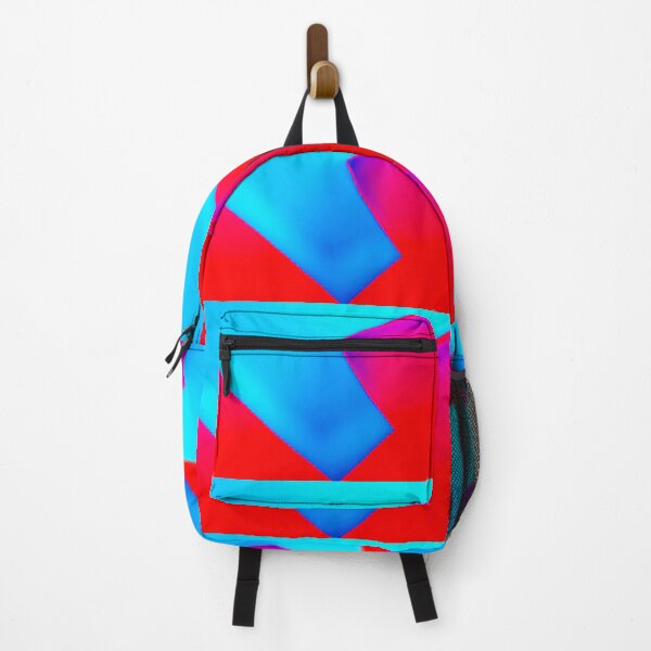 Item preview, Electric Fusion - Abstract Blue Red and Magenta Geometric Art designed and sold by AbulailArt.