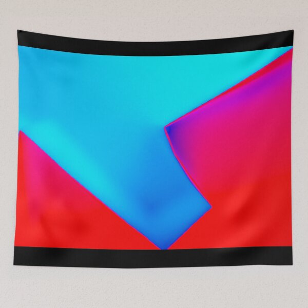 Item preview, Electric Fusion - Abstract Blue Red and Magenta Geometric Art designed and sold by AbulailArt.