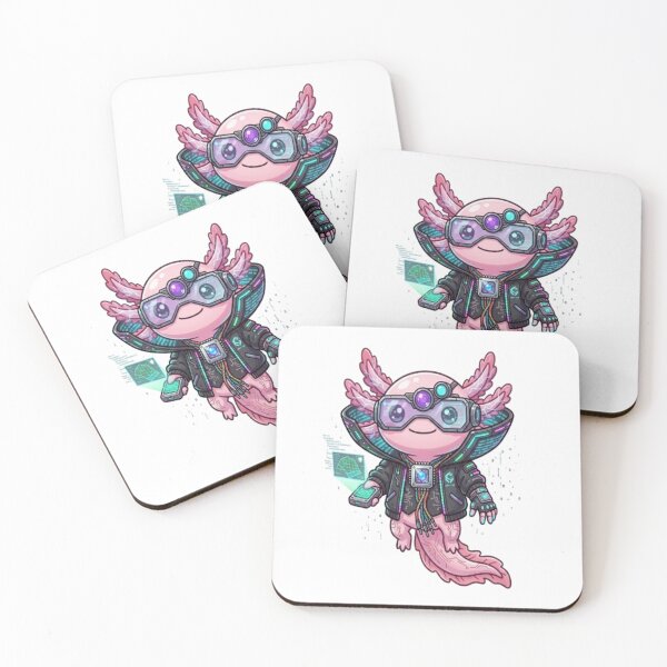 Item preview, Cute Cyberpunk Hacker Axolotl Character designed and sold by Ella_Sketch.