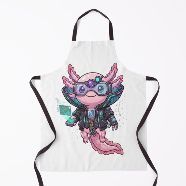 Item preview, Cute Cyberpunk Hacker Axolotl Character designed and sold by Ella_Sketch.