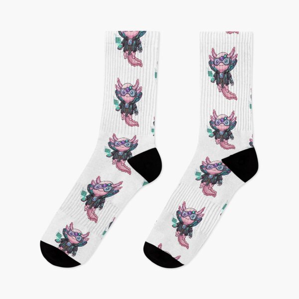 Item preview, Cute Cyberpunk Hacker Axolotl Character designed and sold by Ella_Sketch.