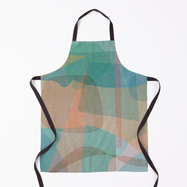 Item preview, Abstract geometrical pattern in sea blue colours designed and sold by korasi.