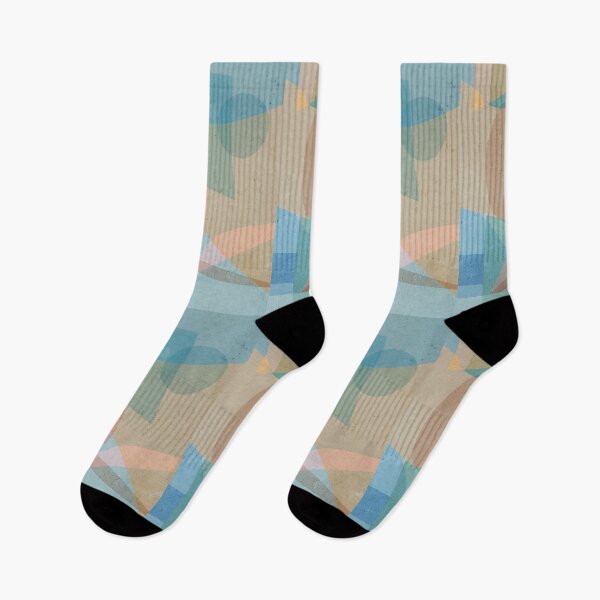 Item preview, Abstract geometrical pattern in sea blue colours designed and sold by korasi.
