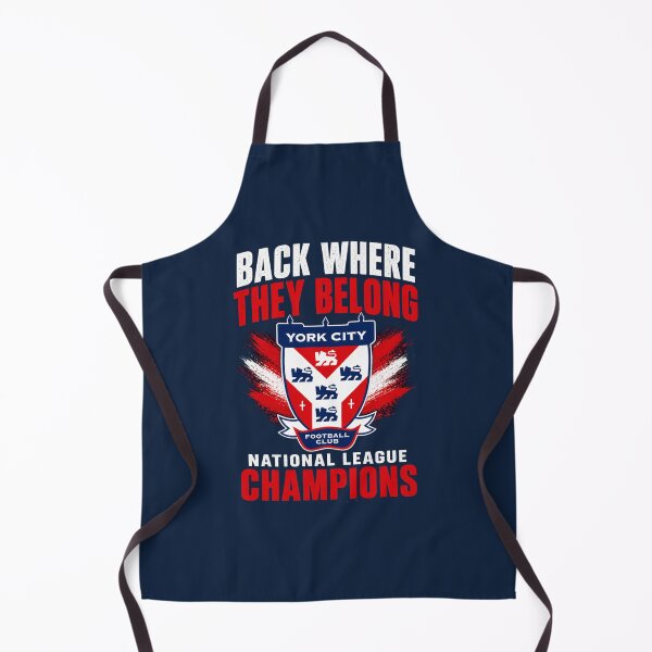 Item preview, York City Champions 2025/26 T-Shirt – Back Where They Belong National League Winners designed and sold by Final Whistle Art.