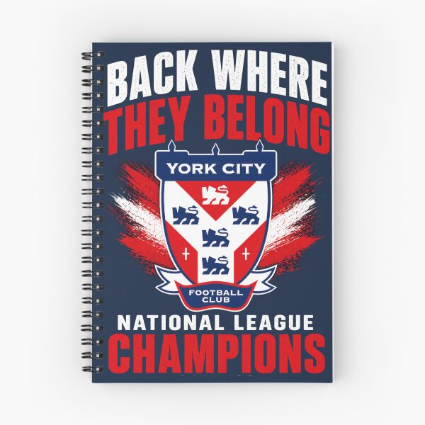 Item preview, York City Champions 2025/26 T-Shirt – Back Where They Belong National League Winners designed and sold by Final Whistle Art.