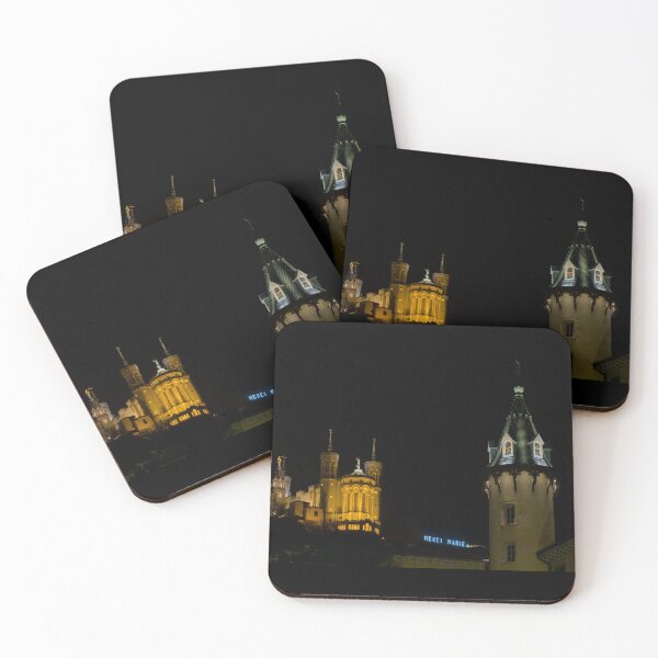 Item preview, Lyon: A Night View of Basilique Notre-Dame and the tower of Palais Saint-Jean designed and sold by Trevor and Photos.