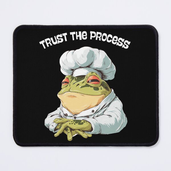 Item preview, Trust The Process Frog Gifts – Funny Cute Frog Chef Gifts – Meme Cooking Animal designed and sold by ZubekStudio.