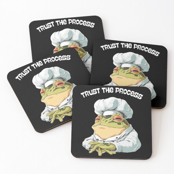 Item preview, Trust The Process Frog Gifts – Funny Cute Frog Chef Gifts – Meme Cooking Animal designed and sold by ZubekStudio.