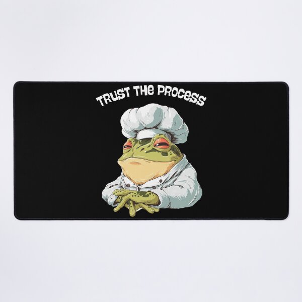 Item preview, Trust The Process Frog Gifts – Funny Cute Frog Chef Gifts – Meme Cooking Animal designed and sold by ZubekStudio.