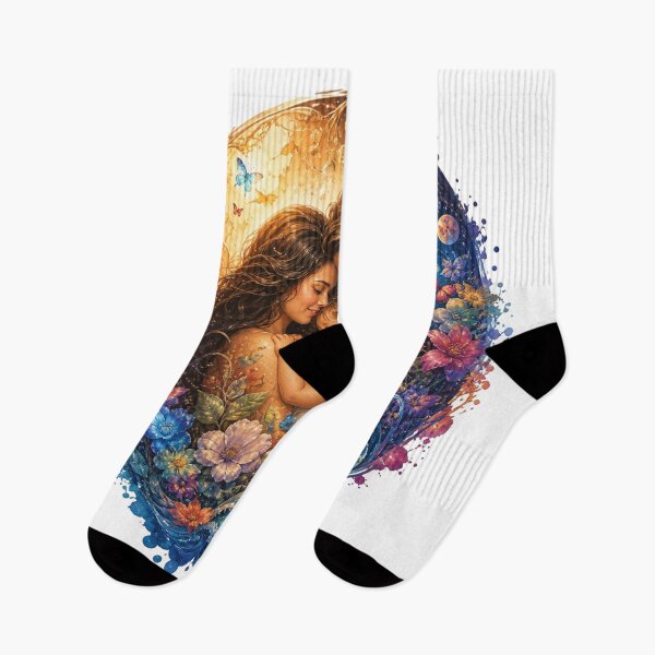 Item preview, Cosmic Family Moon Ocean Floral Art designed and sold by InkNovaLab.