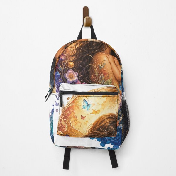 Item preview, Cosmic Family Moon Ocean Floral Art designed and sold by InkNovaLab.