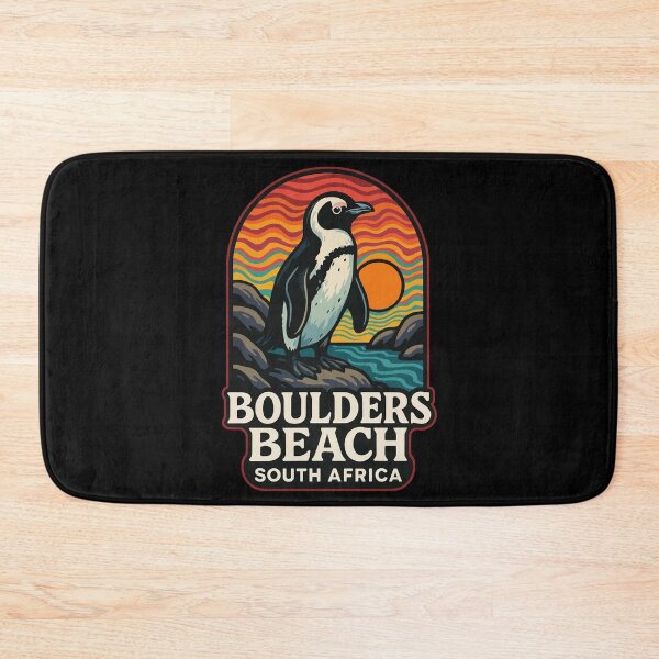 Item preview, Boulders Beach South Africa Penguin Trippy Art Travel designed and sold by TomFrontierArt.
