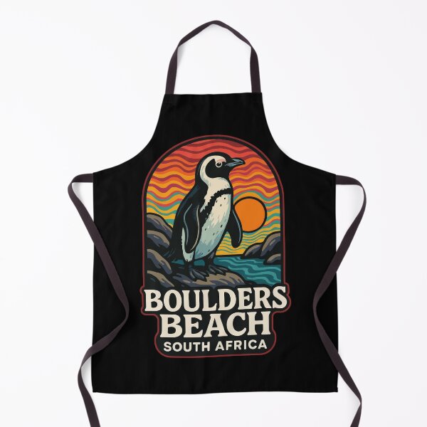 Item preview, Boulders Beach South Africa Penguin Trippy Art Travel designed and sold by TomFrontierArt.