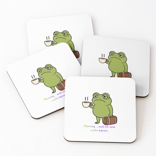 Item preview, frog with coffee designed and sold by PeterPunkt.