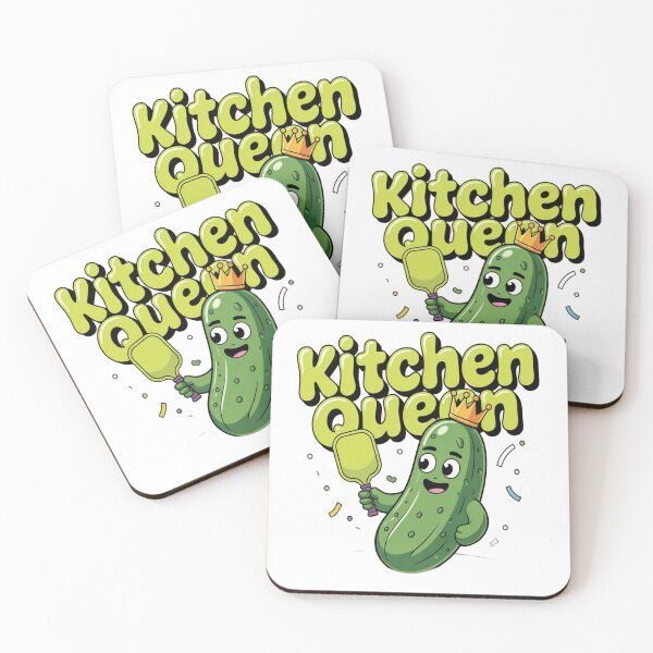 Item preview, Kitchen Queen Pickle Pickleball — Funny Cartoon T-Shirt designed and sold by ArthUpscale.