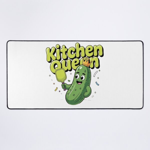 Item preview, Kitchen Queen Pickle Pickleball — Funny Cartoon T-Shirt designed and sold by ArthUpscale.