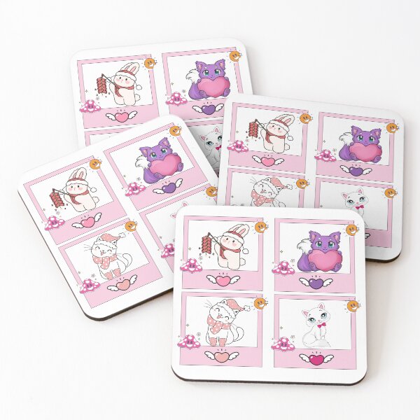 Item preview, Kawaii Animal Mini Prints - Cute Character Sticker Sheet Set designed and sold by Rehnair.