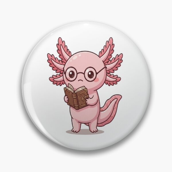 Item preview, Cute Kawaii Axolotl Reading Book designed and sold by Ella_Sketch.