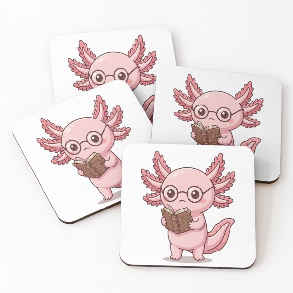 Item preview, Cute Kawaii Axolotl Reading Book designed and sold by Ella_Sketch.
