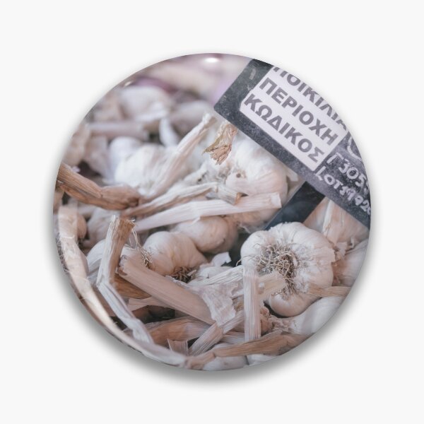 Item preview, Garlic Display at Local Market in Greece designed and sold by PhotoArt by Joan Carroll.