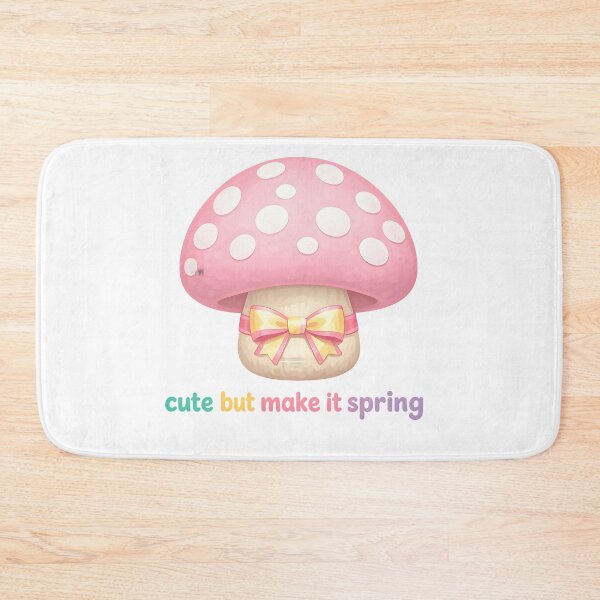 Item preview, pink spotted mushroom bow cottagecore spring designed and sold by Byte-shirt.
