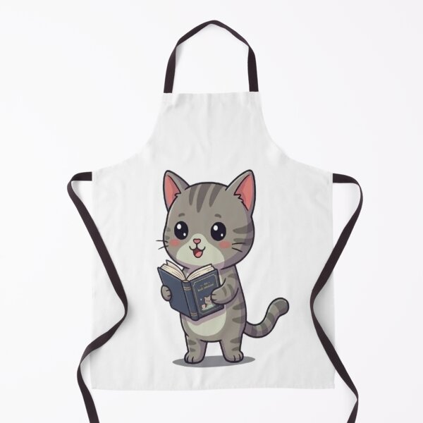 Item preview, Cute Grey Cat Reading Book designed and sold by Ella_Sketch.