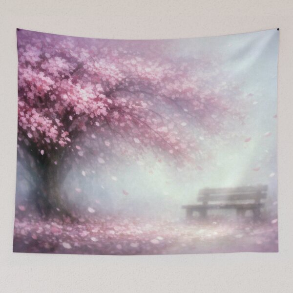 Item preview, Delicate cherry blossom stillness in the morning light designed and sold by Sigtrix.