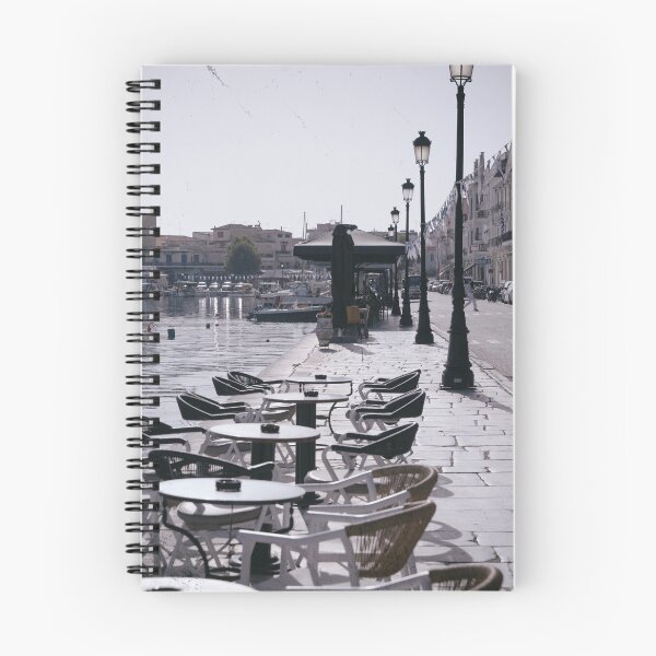 Item preview, Scenic Waterfront Cafe Gytheio Greece Vintage designed and sold by PhotoArt by Joan Carroll.