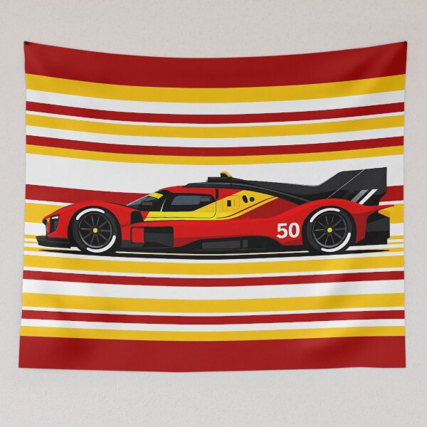 Item preview, 2026 WEC AF Corse 499P #50 Hypercar Side View designed and sold by PitWallArt.