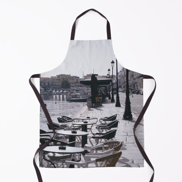 Item preview, Scenic Waterfront Cafe Gytheio Greece Vintage designed and sold by PhotoArt by Joan Carroll.