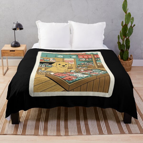 Item preview, Cute Dog Fish Market Illustration designed and sold by JordynLadukeg65.