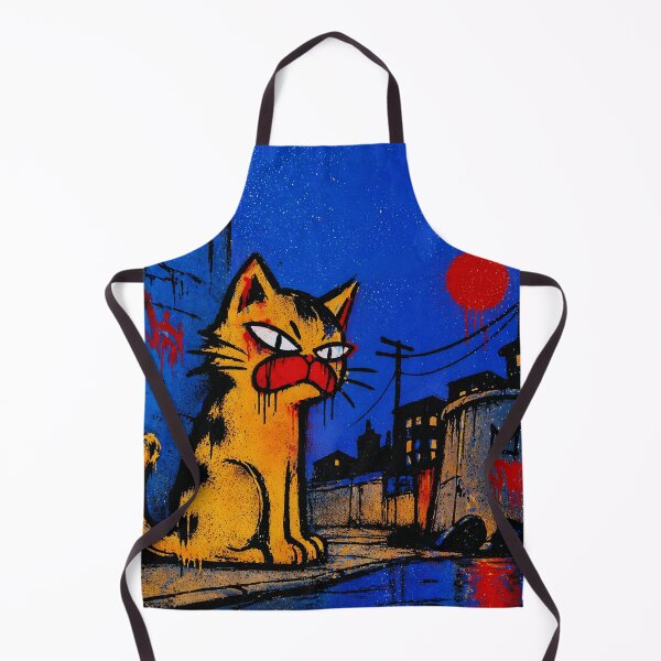 Item preview, Grumpy Street Cat Urban Graffiti designed and sold by Modaozushi216.