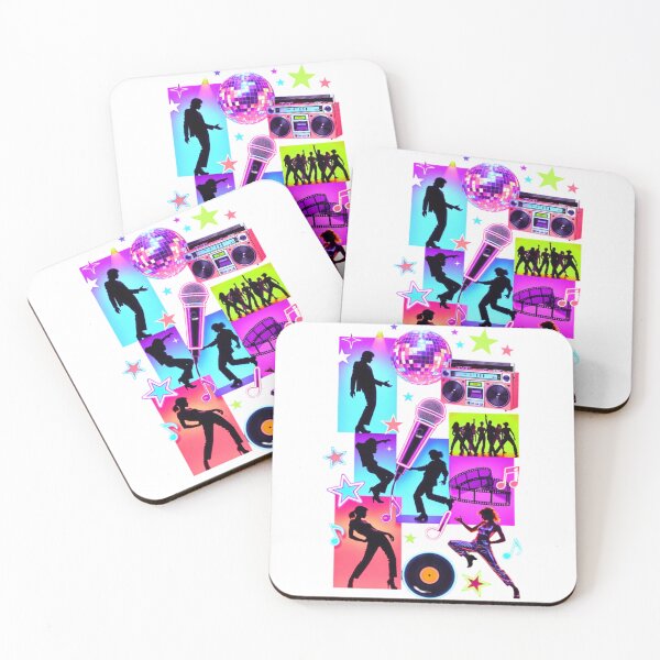 Item preview, Retro Disco Dance Neon Silhouette Vintage Pop Music designed and sold by ExploreAura Studio.