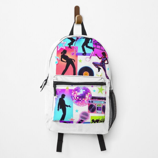 Item preview, Retro Disco Dance Neon Silhouette Vintage Pop Music designed and sold by ExploreAura Studio.