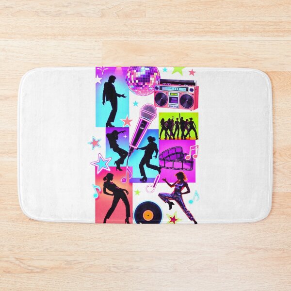 Item preview, Retro Disco Dance Neon Silhouette Vintage Pop Music designed and sold by ExploreAura Studio.