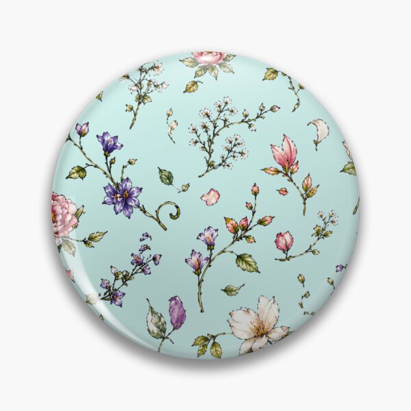 Item preview, Delicate Floral Botanical Illustration Pattern designed and sold by Sn1ver.