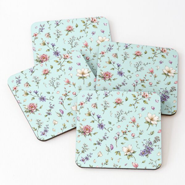 Item preview, Delicate Floral Botanical Illustration Pattern designed and sold by Sn1ver.