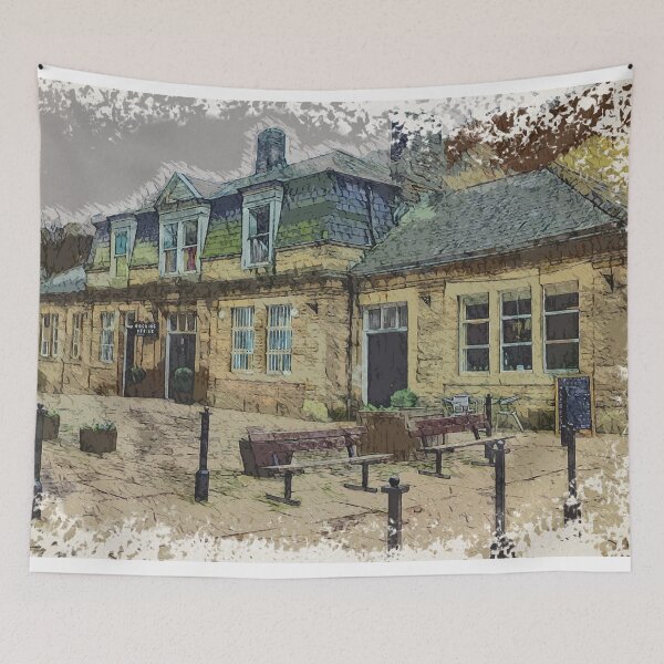 Item preview, Vintage Yorkshire: Hebden Bridge Train Station designed and sold by ArtworkNorth.
