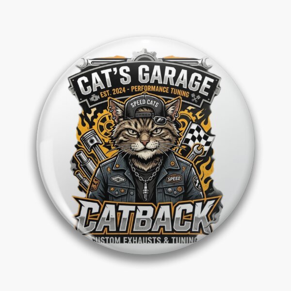 Item preview, Cat's Garage Custom Catback Exhaust Performance Tuning Art designed and sold by abdosArts1.