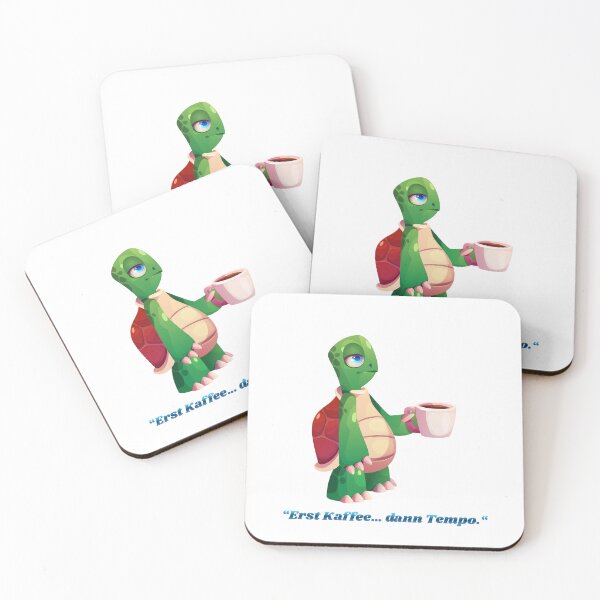 Item preview, Turtle with coffee designed and sold by PeterPunkt.