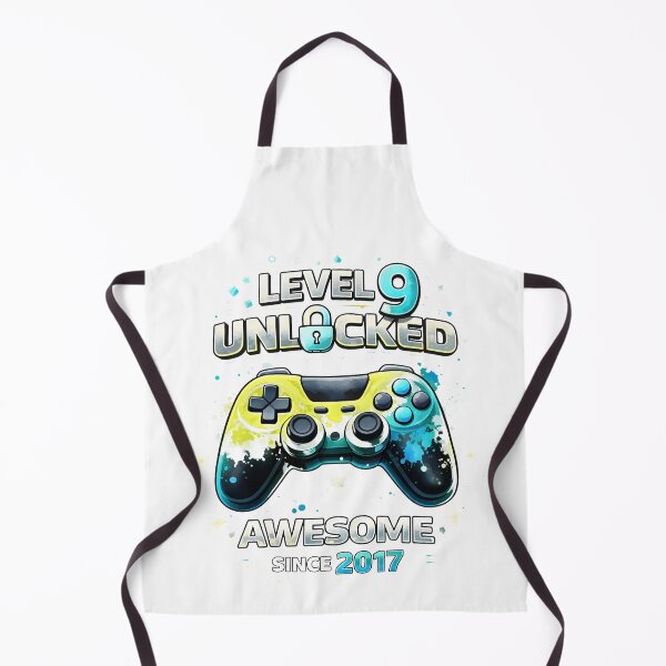 Item preview, Level 9 Unlocked Awesome Since 2017 Gamer Birthday designed and sold by OlyvieArt.