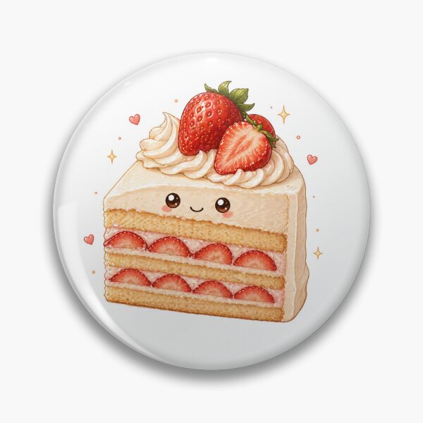 Item preview, strawberry layer cake cute dessert. designed and sold by Design by Sara.
