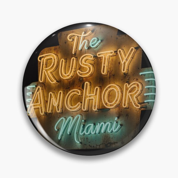 Item preview, Vintage neon sign reading The Rusty Anchor Miami designed and sold by Rue Market.