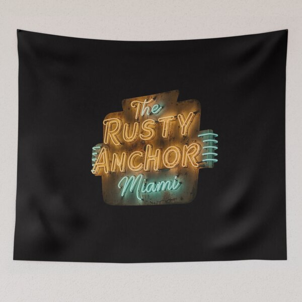 Item preview, Vintage neon sign reading The Rusty Anchor Miami designed and sold by Rue Market.